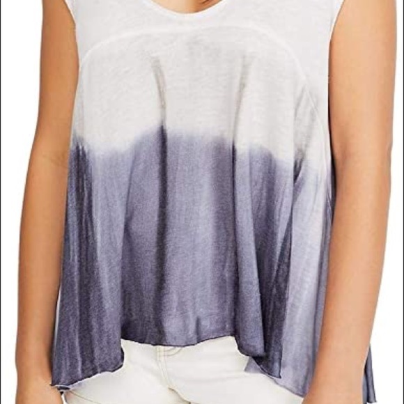 Free People We The Free Paradise Tee Lilac Fog Ombré Small - Picture 4 of 16